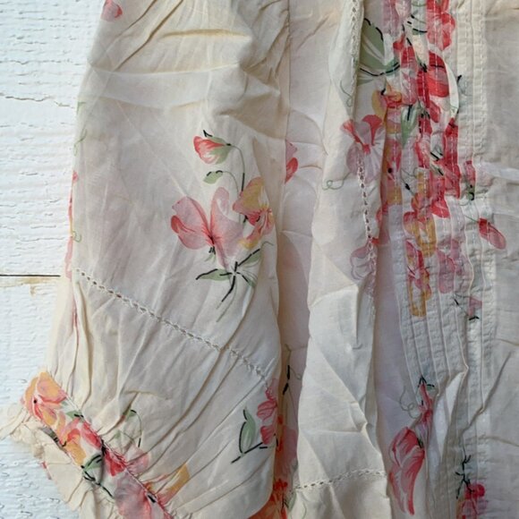 The Great The Fiddle Pleated Floral Printed Blouse Top S - Picture 10 of 10